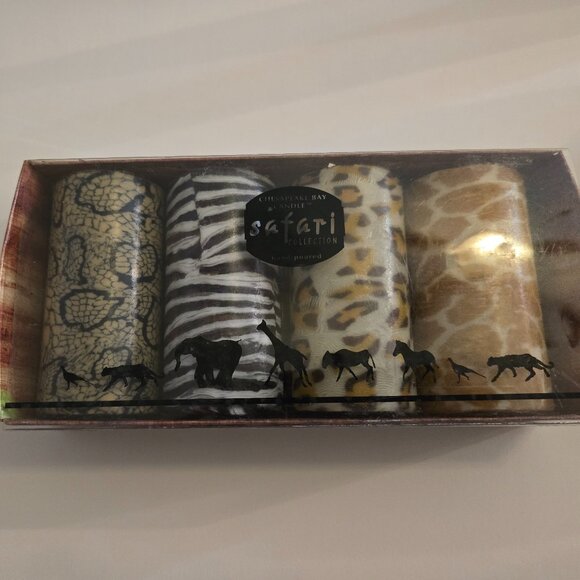 New Magic Glow Candles Set of 4 Safari Collection - Picture 1 of 6